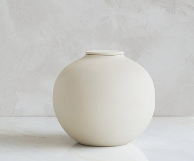 Veda Large - Zacht Beige Engobe (3.9L) - Memoriva