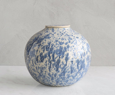 VEDA Large - Wit & Blauw Gespikkeld (3.6L) - Memoriva