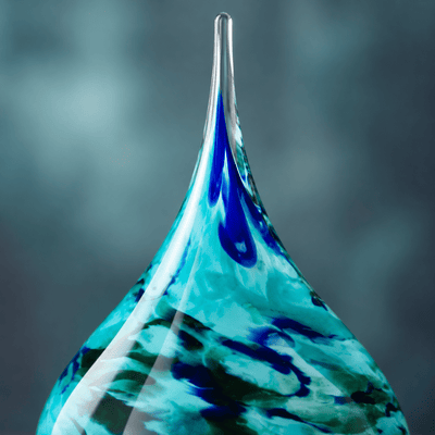DRUPPEL Medium | Turquoise Blue Green White 280ml - Memoriva