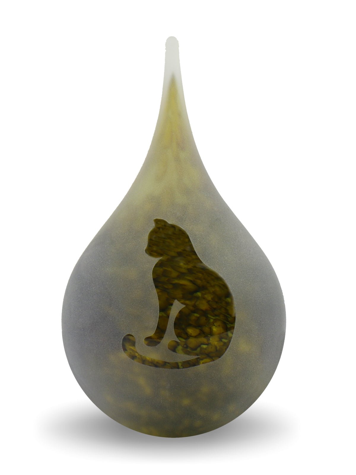 KAT ZITTEND - Frosted druppel medium 280ml - Memoriva