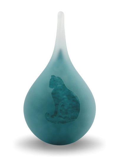 KAT ZITTEND - Frosted druppel medium 280ml - Memoriva