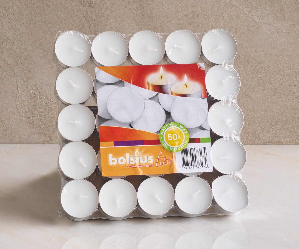 Bolsius Theelichtjes 50 stuks β voor Helios mini - urnen - Memoriva