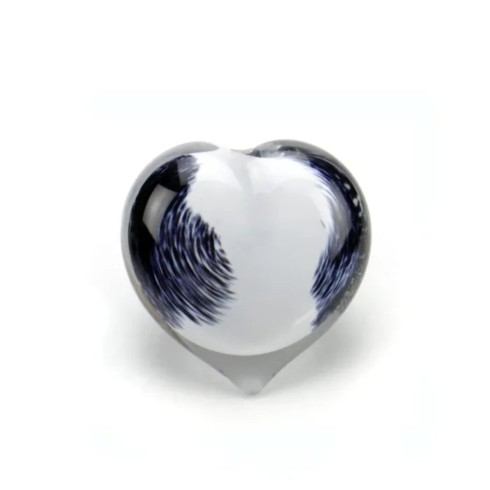 PEBBLE HEART – Black-White Opaque 20ml