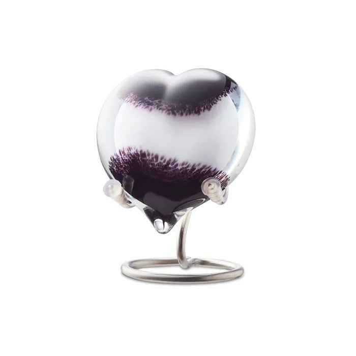 PEBBLE HEART – Black-White Opaque 20ml