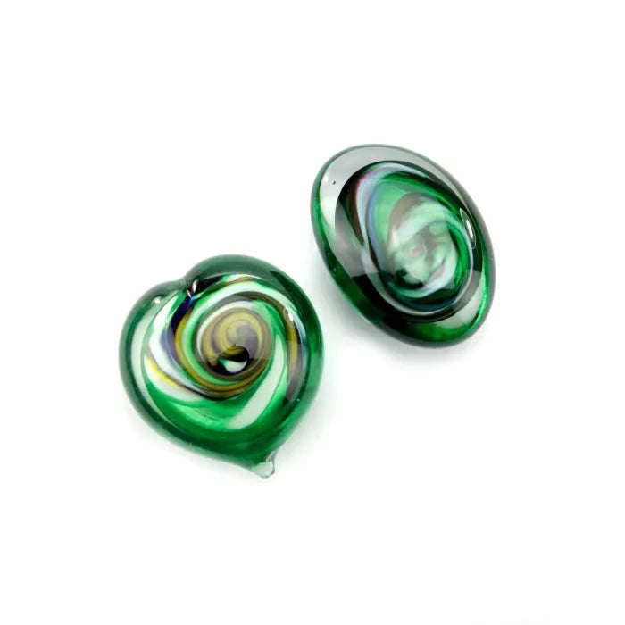 PEBBLE OVAAL – Groen 8cm