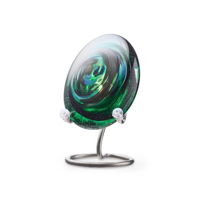 PEBBLE OVAAL – Groen 8cm