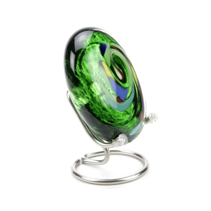 PEBBLE OVAAL – Groen 8cm