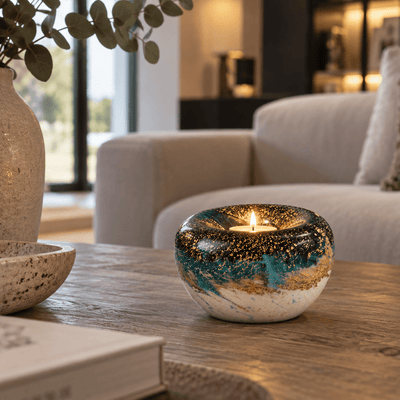 ELAN Elegance - Kaarslicht Turquoise 500ml - Memoriva