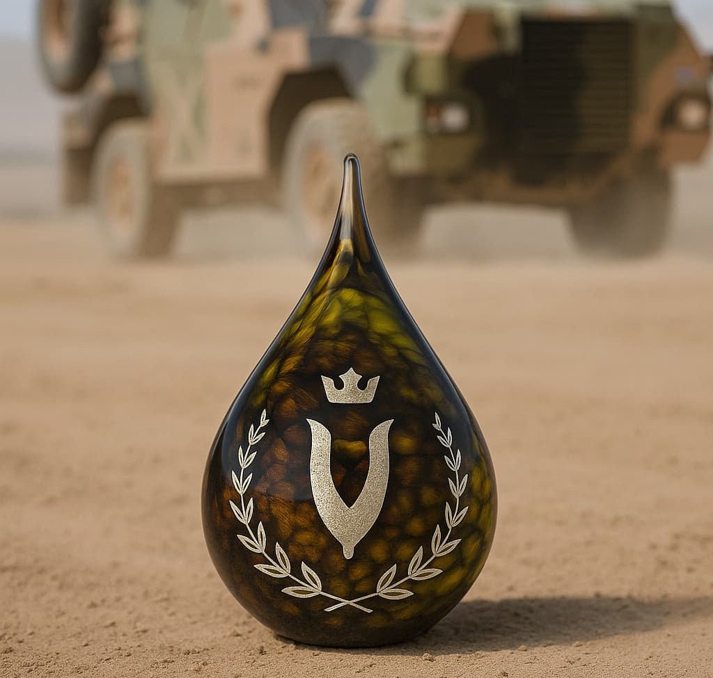 Veteranen ornament – Nature 280ml 'Druppel' - Memoriva