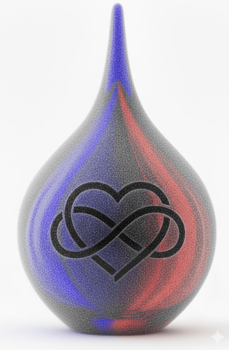 INFINITY - Frosted druppel medium 280ml - Memoriva