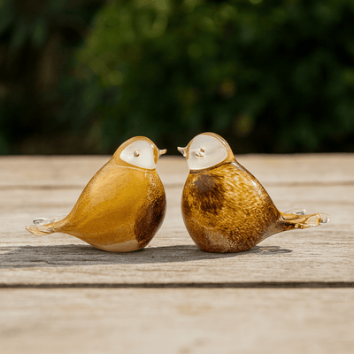 BIRD BROWN - YELLOW - WHITE - Kristalglas 30ml - Memoriva