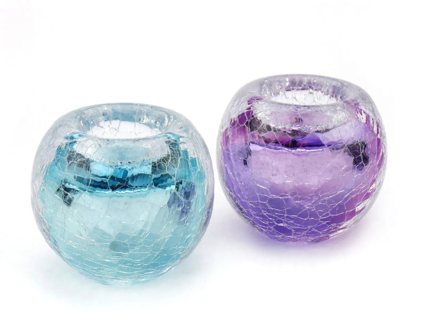 TEALIGHT – Krakele Tiffany - Blue 90ml - Memoriva