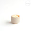 HELIOS - Handgemaakte mini-urn beige keramiek + kaarslicht