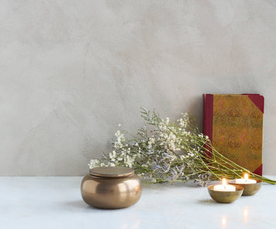 SERES Mini - Koperkleurig Metallic keramiek 200ml - Memoriva