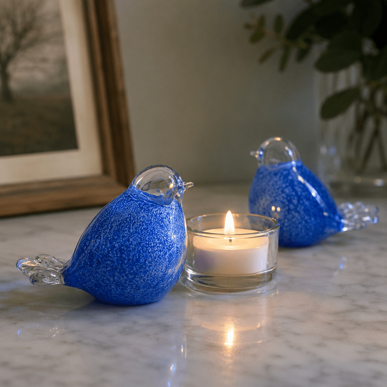 BIRD BLUE - WHITE - Kristalglas 30ml - Memoriva