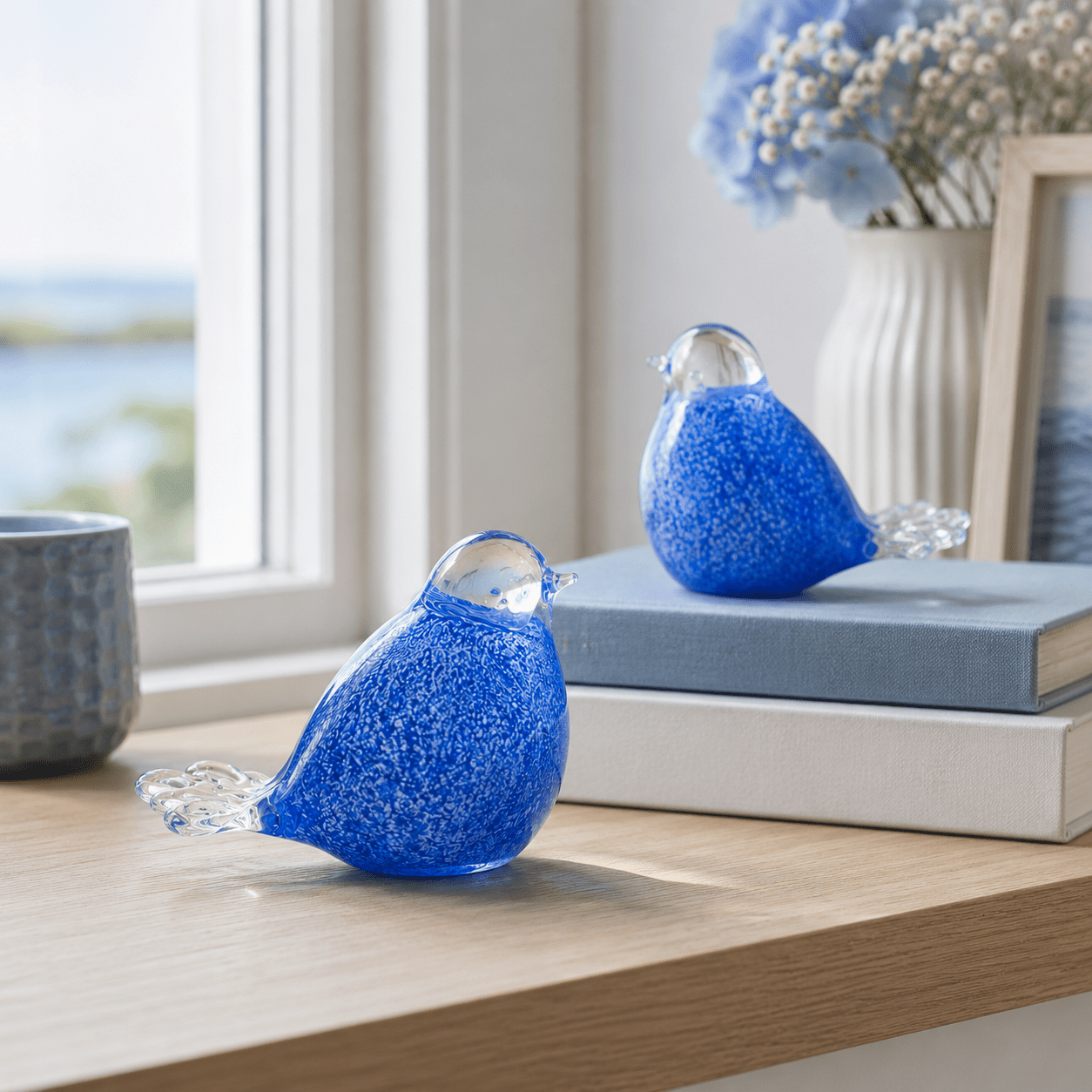 BIRD BLUE - WHITE - Kristalglas 30ml - Memoriva