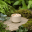 HELIOS - Handgemaakte mini - urn beige keramiek + Kaarslicht - Memoriva