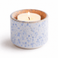 HELIOS - Handgemaakte mini - urn wit & blauw gespikkeld keramiek + kaarslicht - Memoriva