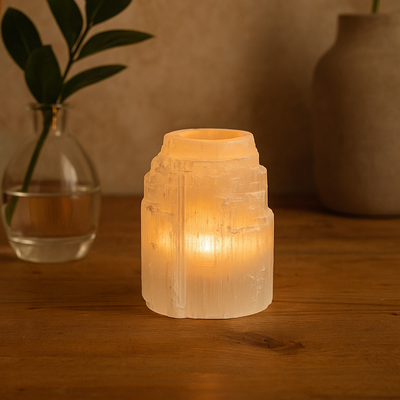 ENGELENLICHT edelstenen mini-urn - Wit 20ml