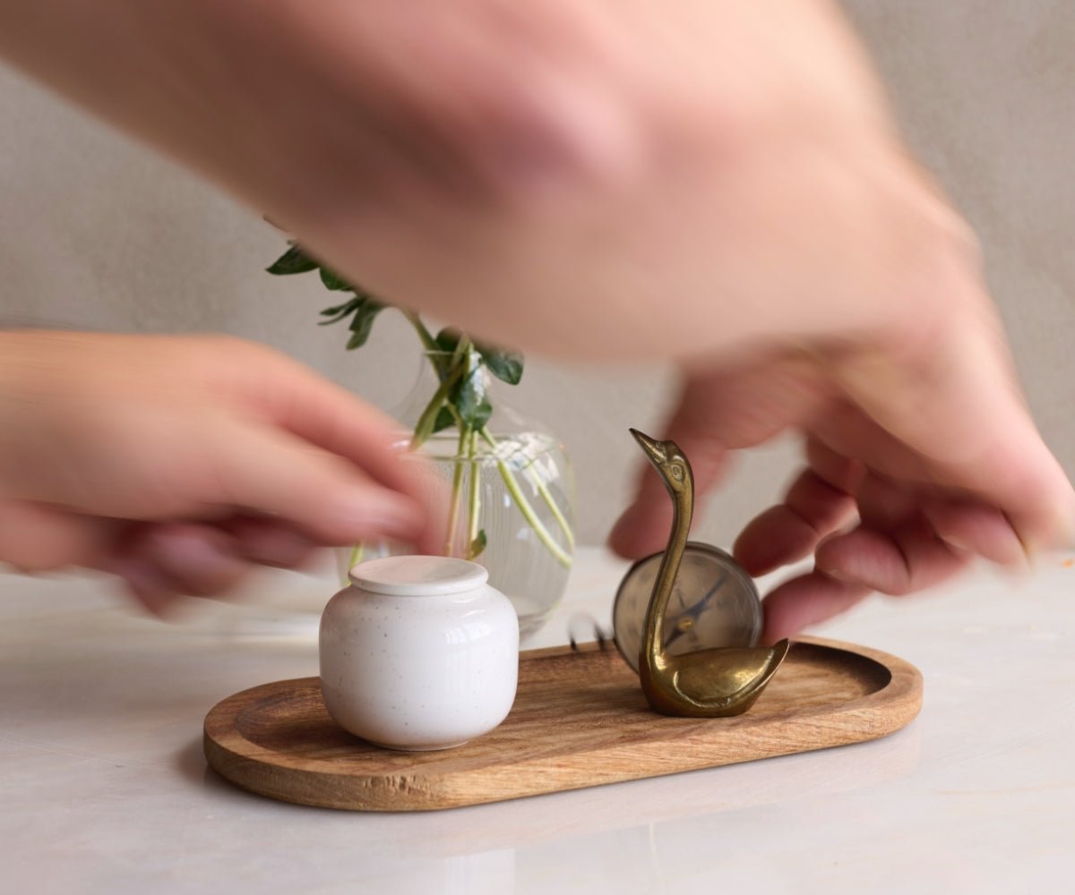 KORA - Wit Gespikkeld Keramiek 50 ml - Memoriva
