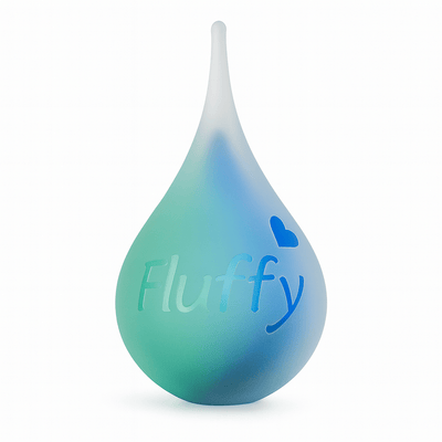 DRUPPEL Small Frosted | Blue - Green Fluffy - Memoriva