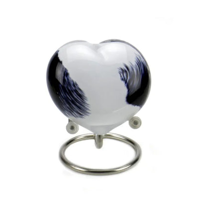 PEBBLE HEART – Black-White Opaque 20ml
