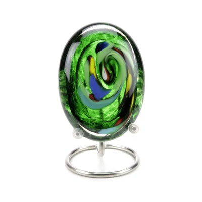 PEBBLE OVAAL – Groen 8cm
