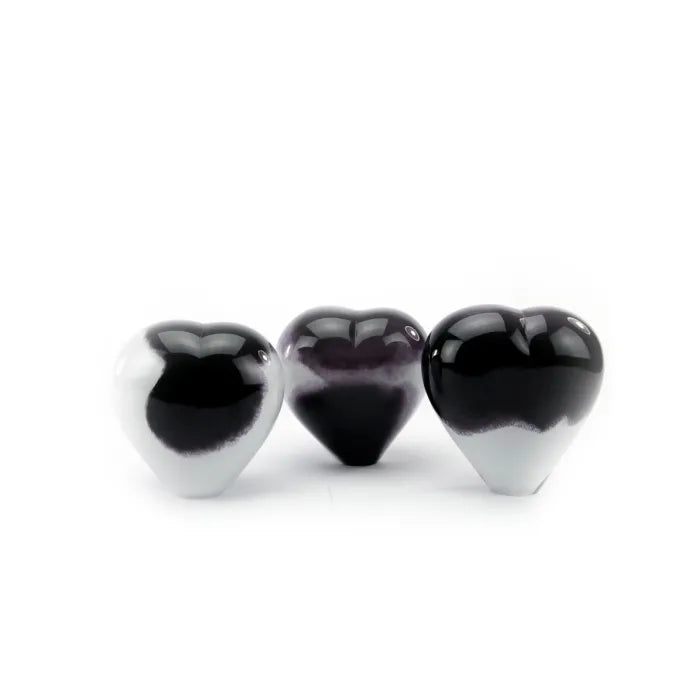 SMALL HEART - Opaque Black-White 400ml