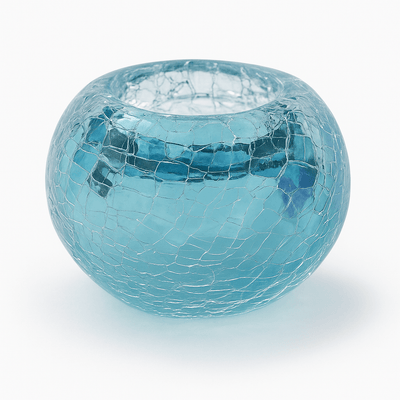 TEALIGHT – Krakele Tiffany - Blue 90ml - Memoriva