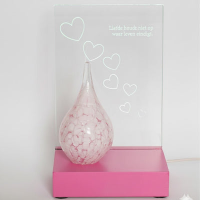 Herinneringslicht Houder 'Eternal Shine' | LED - verlichting hout - Memoriva