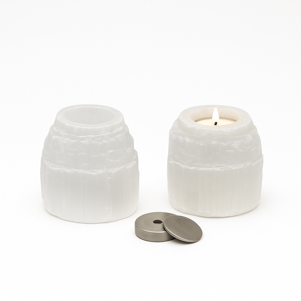 ENGELENLICHT edelstenen mini - urn - Wit 20ml - Memoriva