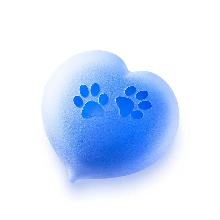 PEBBLE HEART | Baby Blue Frosted met pootjes– Small - Memoriva