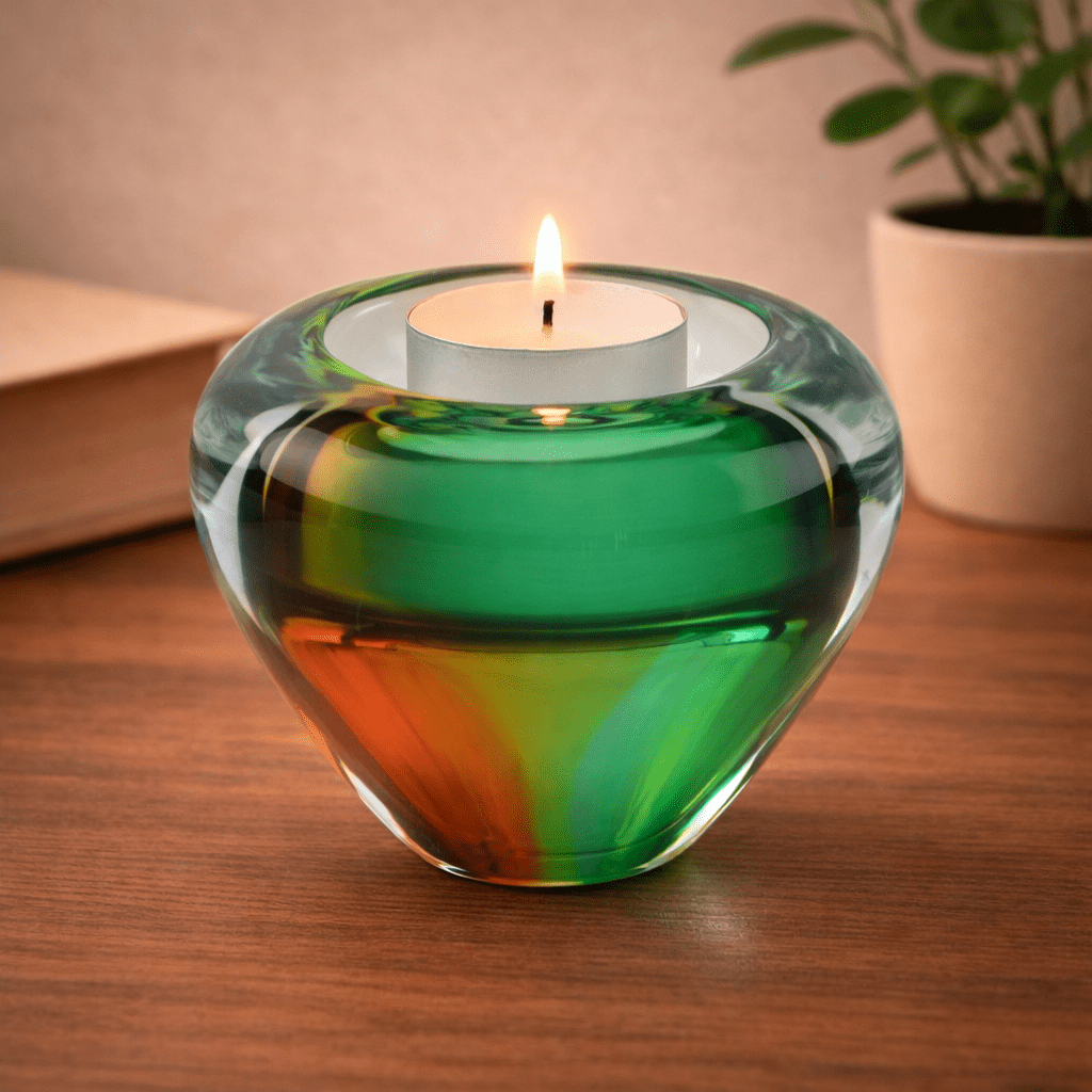 TEALIGHT – Gold - Green 45ml - Memoriva