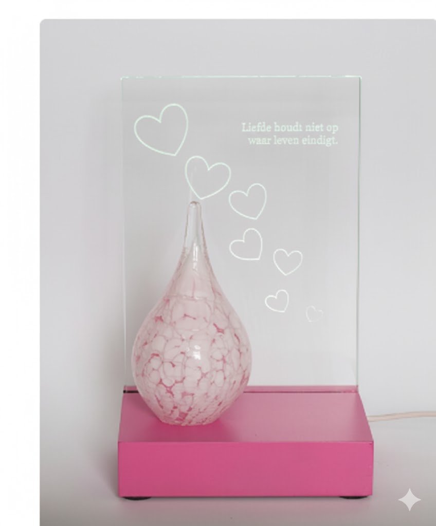 Herinneringslicht Houder 'Eternal Shine' | LED - verlichting hout - Memoriva