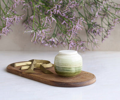 KORA - Zacht Wit naar Groen Keramiek 50 ml - Memoriva