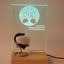 Herinneringslicht Houder 'Eternal Shine' | LED - verlichting hout - Memoriva