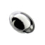 PEBBLE OVAAL – Black-White Opaque 8cm