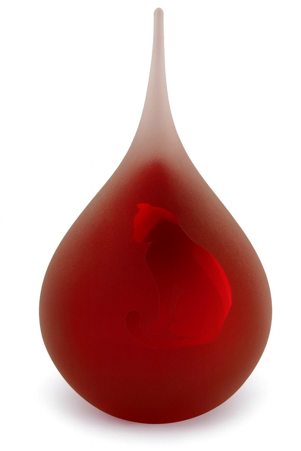 KAT ZITTEND - Frosted druppel medium 280ml - Memoriva