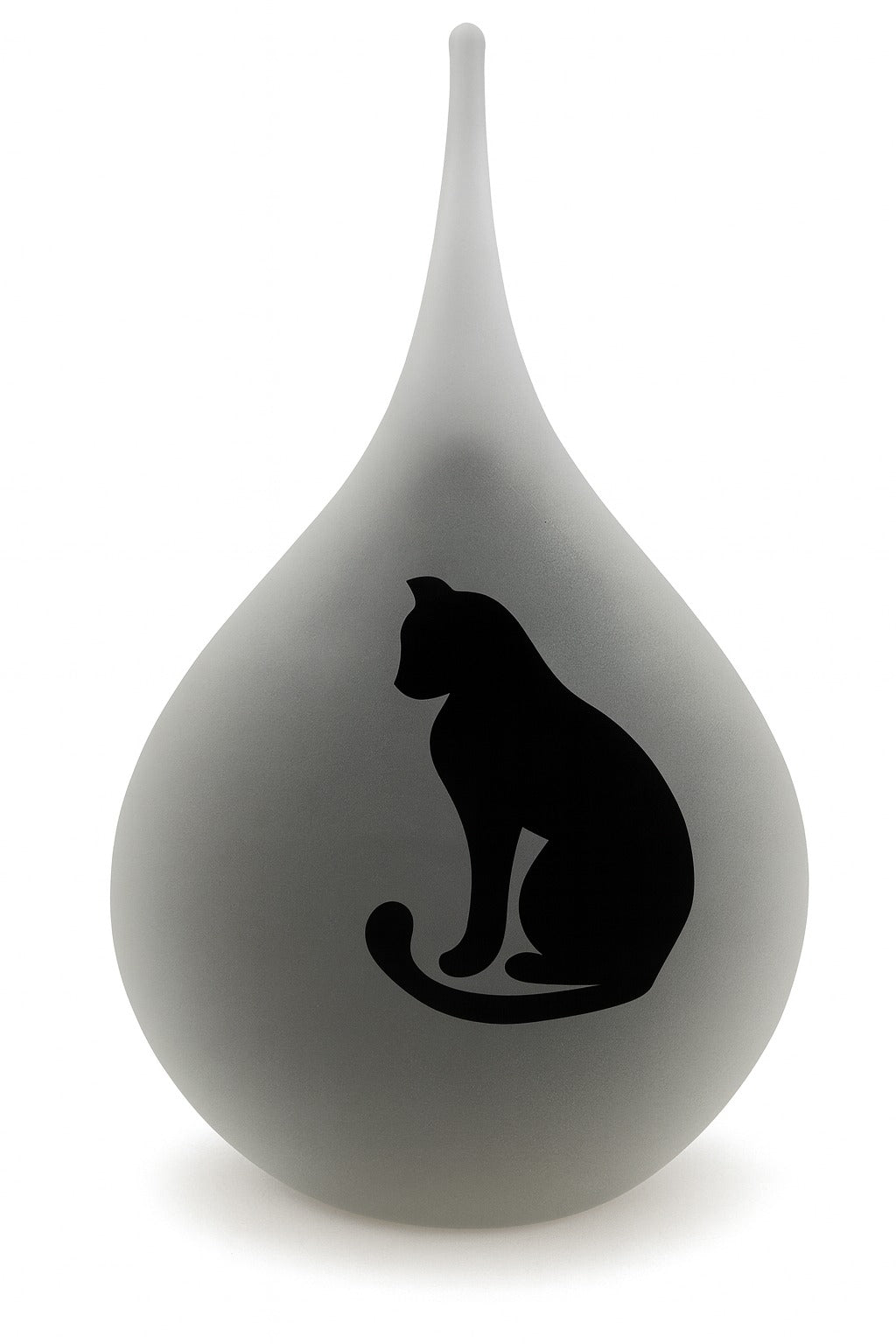 KAT ZITTEND - Frosted druppel medium 280ml - Memoriva