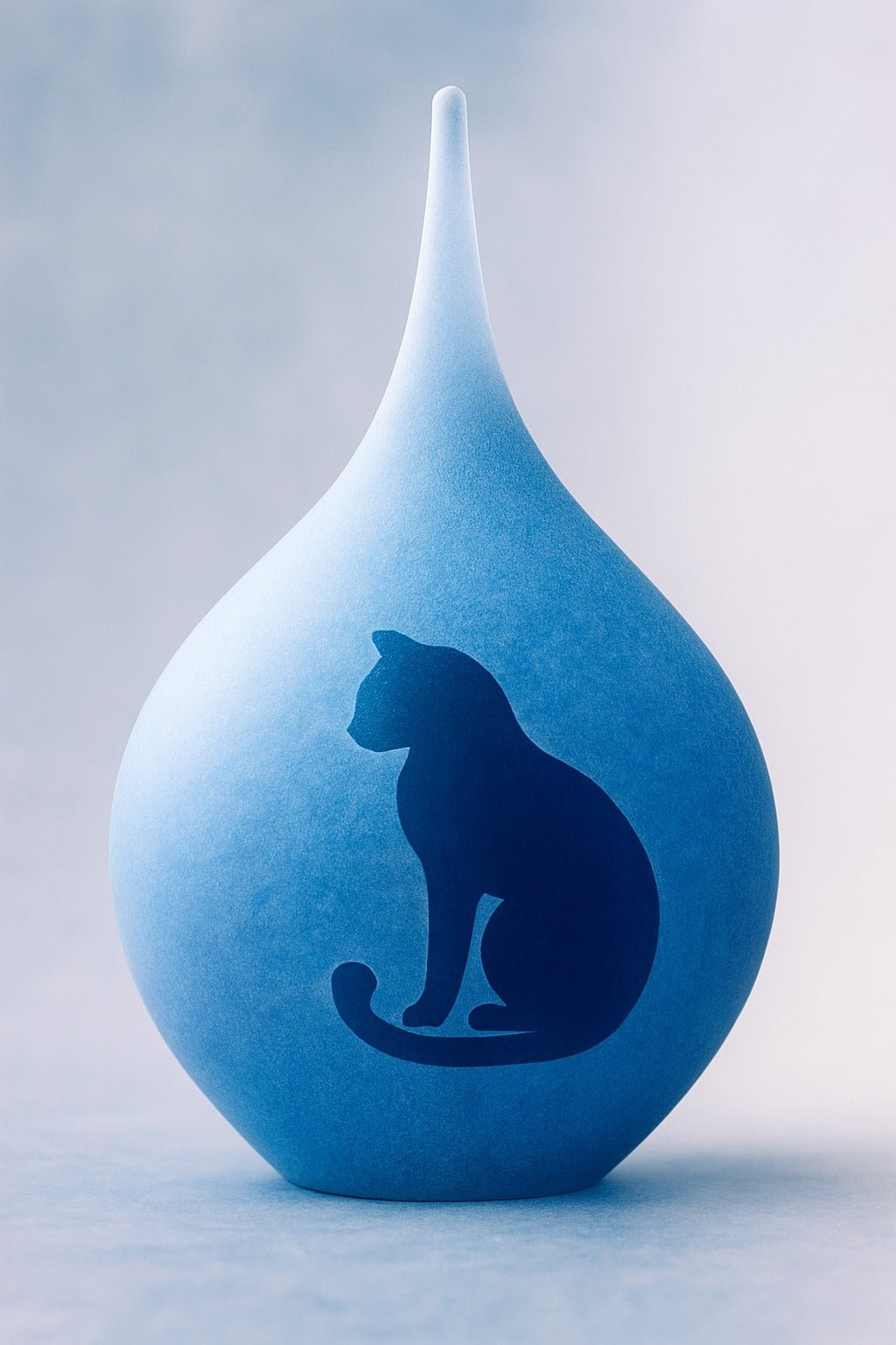 KAT ZITTEND - Frosted druppel medium 280ml - Memoriva