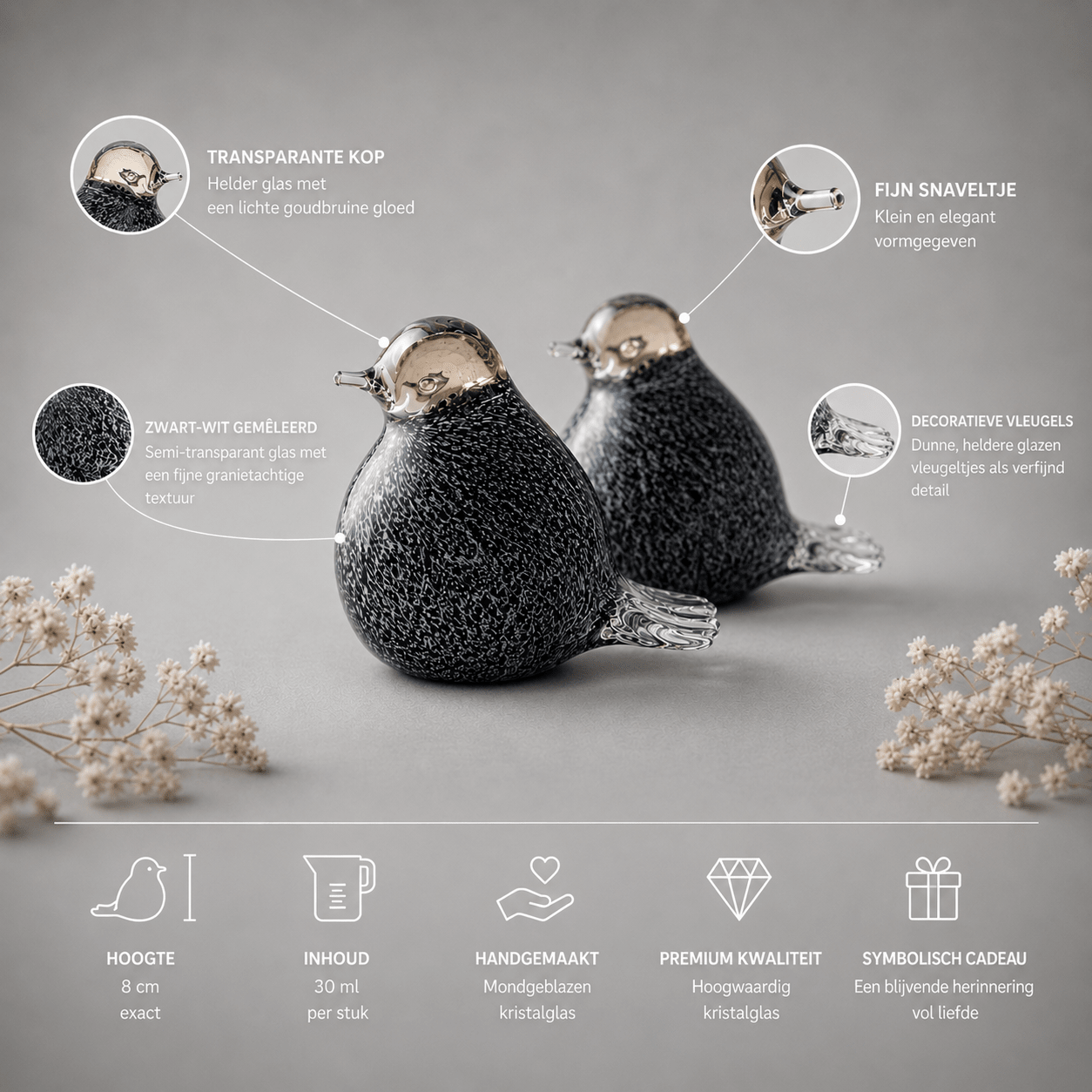 BIRD - Black - White Melange 30ml - Memoriva