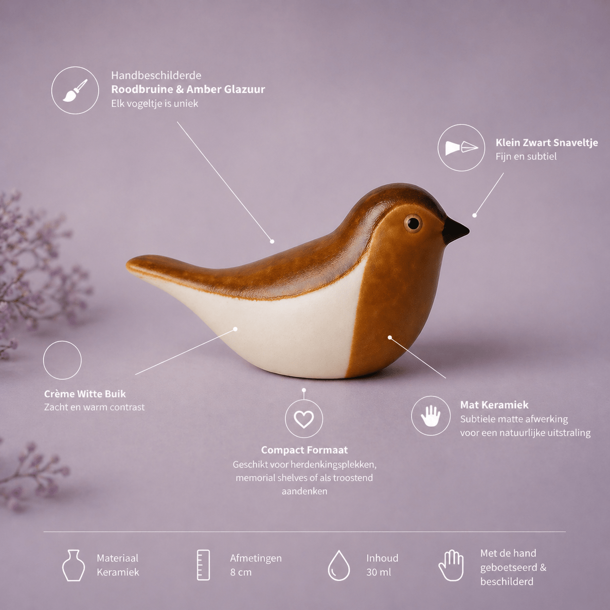 BIRD ROBIN | Roodbruin 30ml - Memoriva