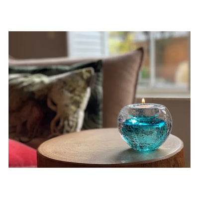 TEALIGHT – Krakele Tiffany-Blue 90ml