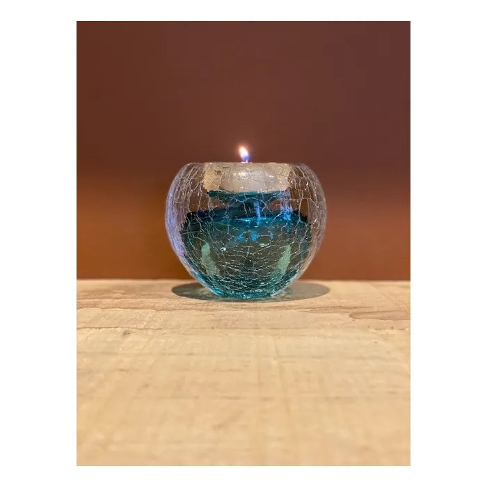 TEALIGHT – Krakele Tiffany-Blue 90ml