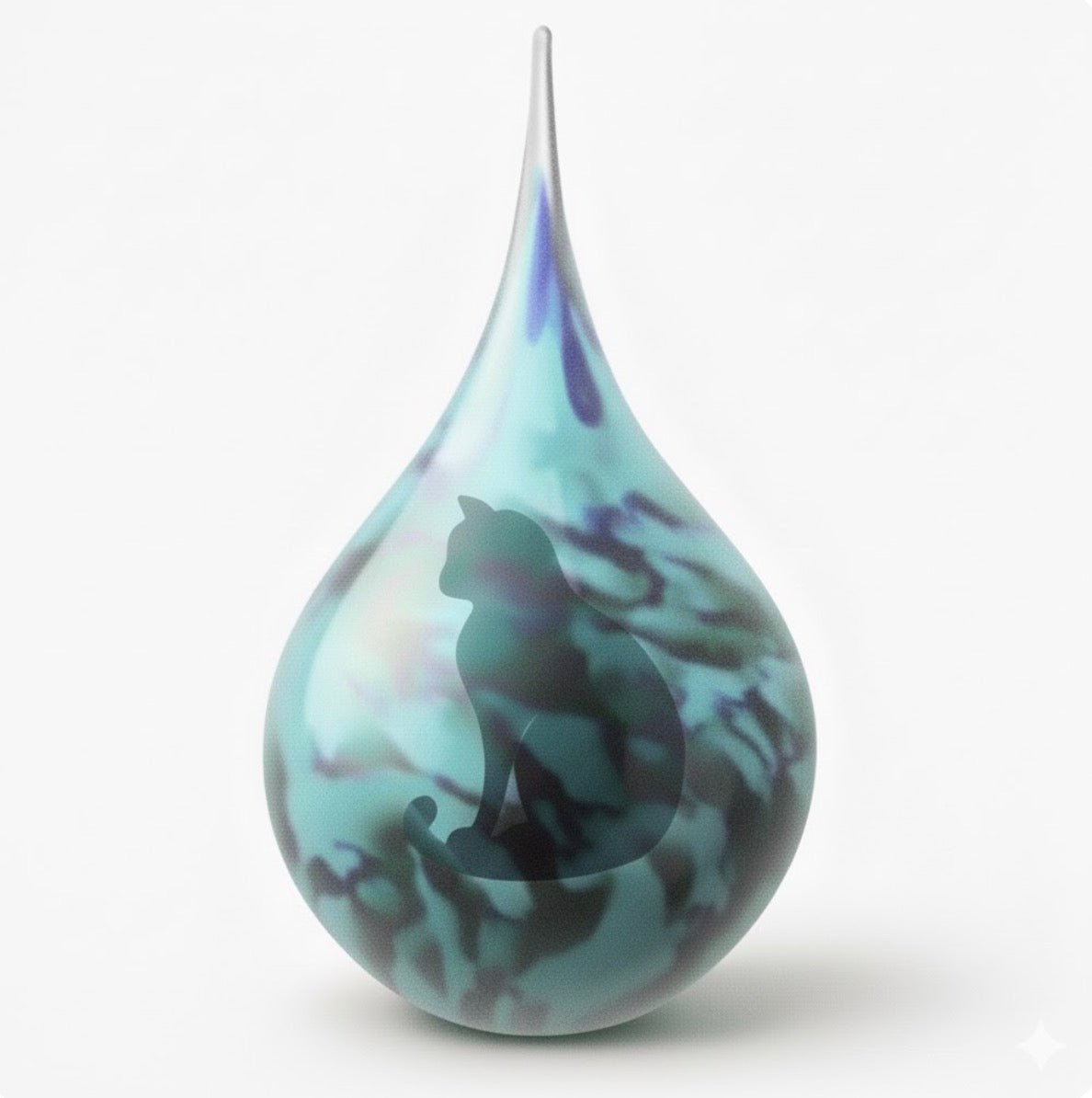 KAT ZITTEND - Frosted druppel medium 280ml - Memoriva