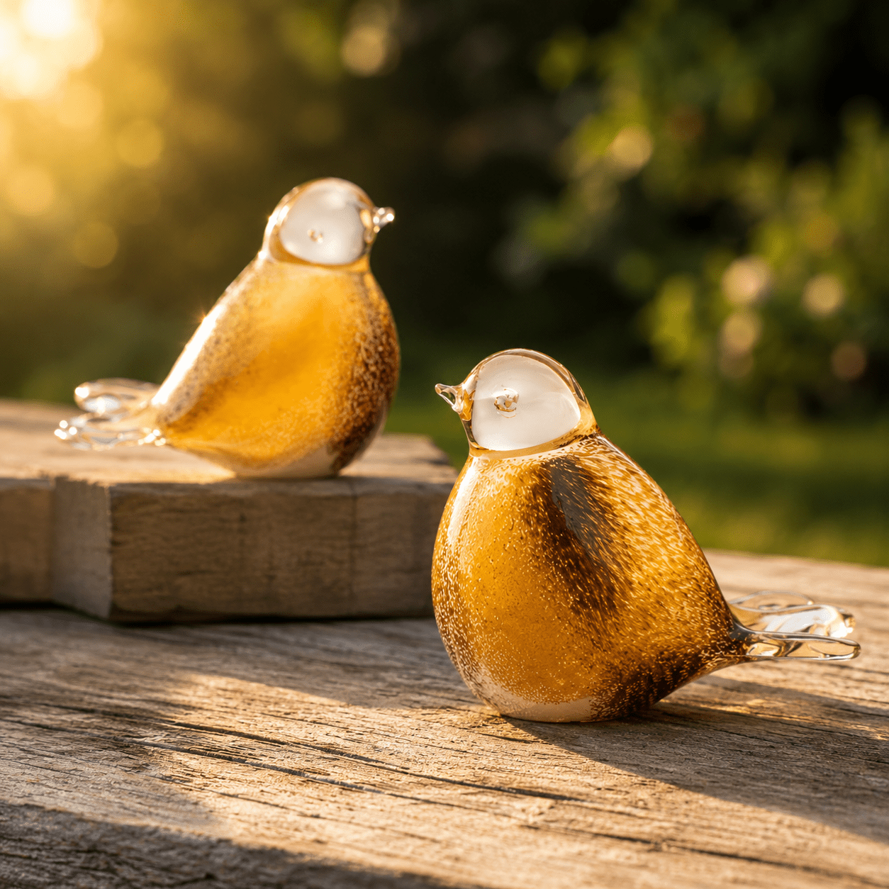 BIRD BROWN - YELLOW - WHITE - Kristalglas 30ml - Memoriva